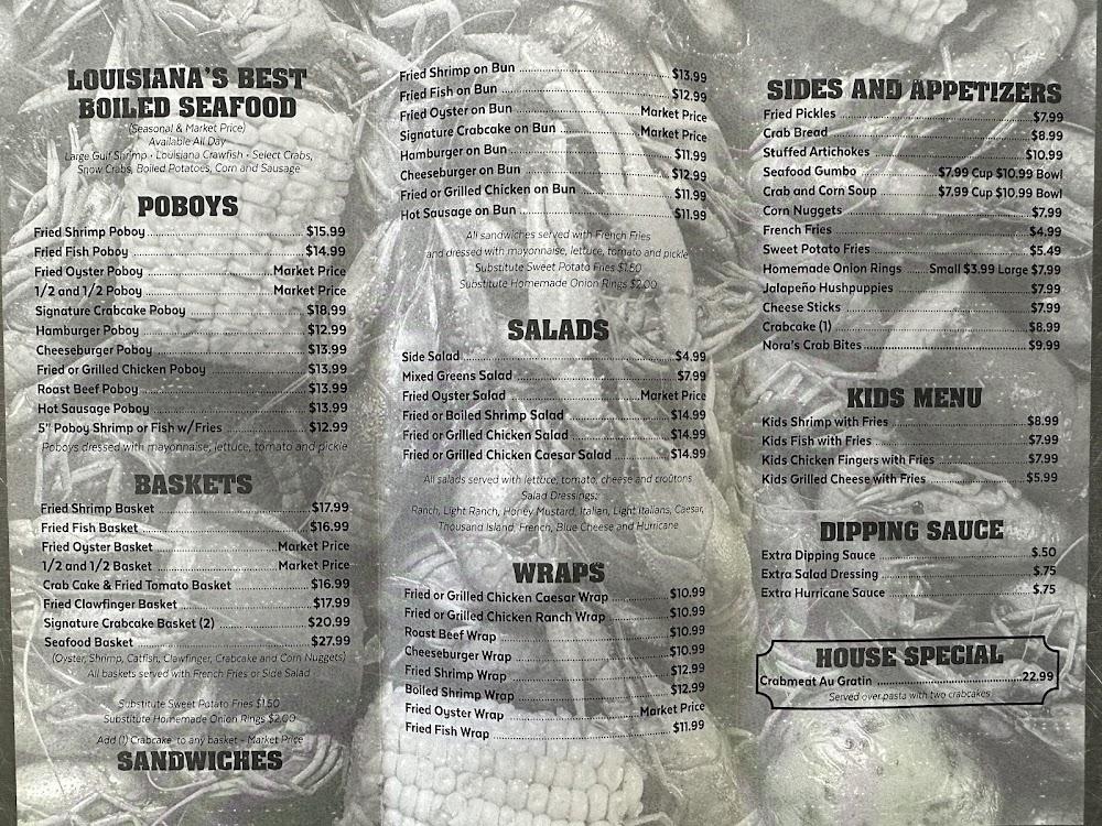 The Seafood Pot Destrehan Menu image 1