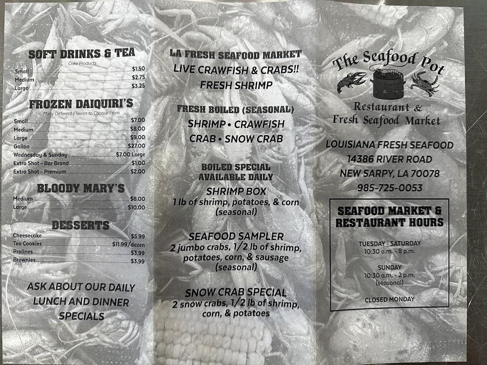 The Seafood Pot Destrehan Menu image 2